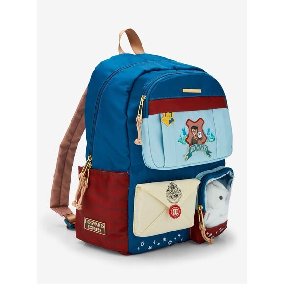 Harry Potter Hogwarts Multi-Pocket Backpack With Hedwig Plush main image 4